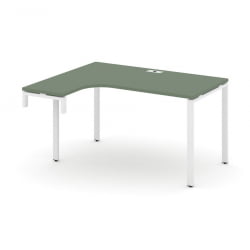 Стол-надставка на опорную тумбу (левый) CОНCЕПТ CН.ОСАН-001(Л) Кобо Белый / CONCEPT CN.OSAN-001(L)