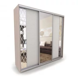 Шкаф-купе 3-х дверный Акцент-Вера КР 1500х600  Ясень шимо светлый