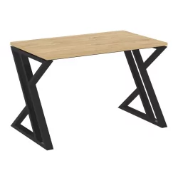 Стол рабочий ЛОФТ ВР.Л-СРЗ-2.7 Металл черный Тиквуд светлый / LOFT VR.L-SRZ-2.7