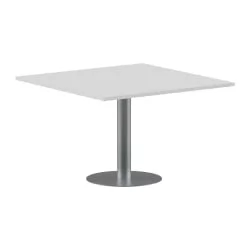 Конференц-стол на 4 человека ИМАГО ПРГ-6 Белый-алюминий / IMAGO