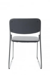 Кресло Никс РCХ ОМКЛ-01 Серый/Металл окрашенный Хром / Nix RCH OMKL-01