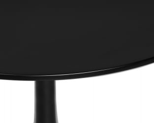Круглый стол МИА (черная столешница, черное основание) / MIA