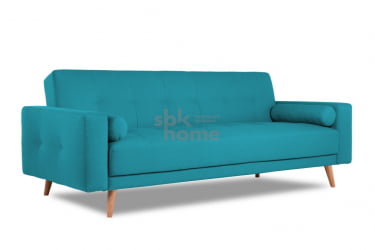 Диван СЕЛВИК с подушками ножки дерево (2160*900*860) Бирюзовый, 00-00009810 / SELVIK