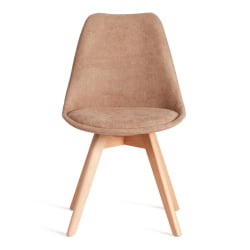 Стул ТУЛИП СОФТ (мод. 053В) дерево/пластик/ткань, 49,5 кс 54,5 кс 84 см, Бежевый (Беиге) ЛЙ1701-4 / TULIP SOFT (mod. 053V) x x (Beige) LY1701-4