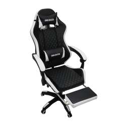 Кресло 892-1 цвет черный/белый с массажем 892-1-блаcк-вхите-масс / 892-1-black-white-mass