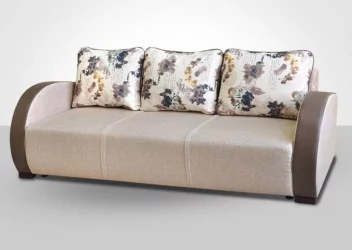 Диван на ножках Европа-1 арена дарк браун саваж 4 микровелюр 24-3