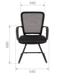 Кресло для посетителей CХАИРМАН 698 В (В) Серый / CHAIRMAN (V)