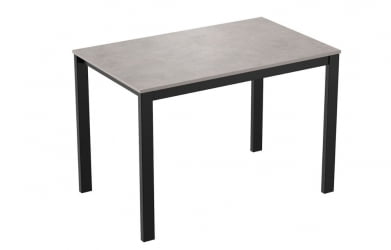Раздвижной стол БЕЙСИК-3 ЛДСП Бетон, металл черный