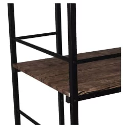 Стол на металлокаркасе БРАБИКС ЛОФТ CД-005 Мореный дуб / BRABIX LOFT CD-005