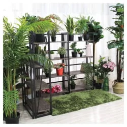 Стеллаж БРАБИКС ЛОФТ СХ-001 Мореный дуб / BRABIX LOFT SH-001