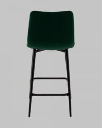 Стул полубарный Одди Диамонд велюр темно-зеленый / Diamond
