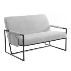 Диван Чарли ЛУКС/Чарли Люкс велюр/букле, ВТ шапе силвер / Charli LUX/Чарли VT shape silver