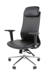 Офисное кресло CХАИРМАН 500 ЛЮКС (ЛУКС) ЭКО экокожа Черный / CHAIRMAN (LUX)