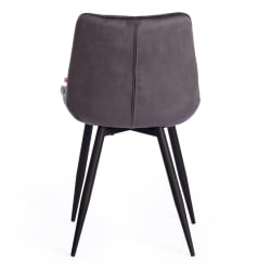 Стул АБРУЗЗО ( мод. 8060 ) металл,ткань, 42 х 60 х 84 х 49 см, серый вельвет (ХЛР-21) / ABRUZZO mod. (HLR-21)