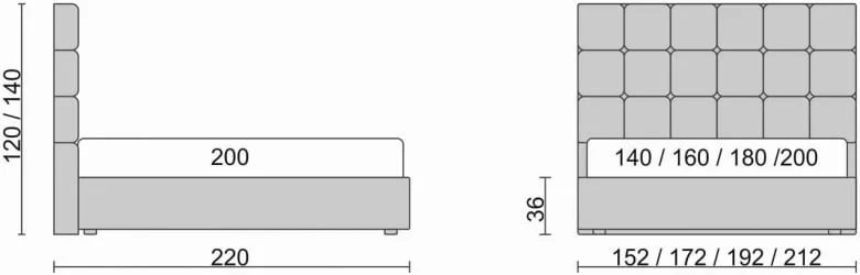 Кровать Ричмонд Коричневый_68178 / Richmond