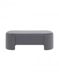 Банкетка Такс велюр Серый / Taks