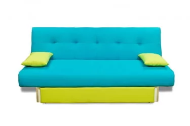 Диван МАНГО 4 (2 категория) Бирюзовый/Салат / MANGO