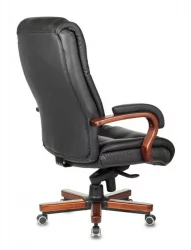 Кресло руководителя Бюрократ Т-9925ВАЛНУТ Черный / T-9925WALNUT