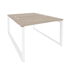 Рабочая станция на О-образном м/к ОНИКС О.МО-Д.РС-2.2.8 Дуб Аттик/Белый / ONIX O.MO-D.RS-2.2.8
