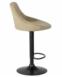 Стул барный ДОБРИН ЛОГАН БЛАCК Мокко велюр МДЖ9-9 / DOBRIN LOGAN BLACK MJ9-9