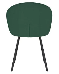 Стул обеденный ДОБРИН НАОМИ (ЭМАЛЬ ЧЕРНЫЙ МУАР велюр Катаниа Изумруд) / DOBRIN NAOMI Catania Izumrud)