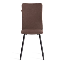 Стул обеденный Ла Роуссе (2 шт. в упаковке) НЕВ, ткань рогожка, коричневый/черный, 3М7-147, 45х55х93 см / La Rousse NEW,
