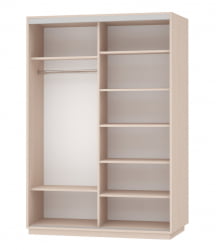 Шкаф-купе со стеклом Экспресс Дуо Комби 1600х2200х Дуб сонома / 1600х2200h