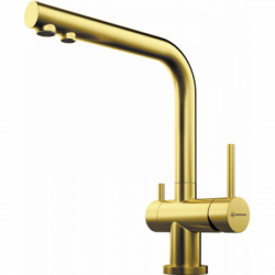 Смеситель Омоикири Нагано-Пвд-Г Латунь/Светлое Золото / Omoikiri Nagano-Pvd-G