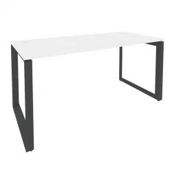 Стол рабочий на О-образном м/к ОНИКС О.МО-СП-4.7 Белый Бриллиант/Антрацит / ONIX O.MO-SP-4.7