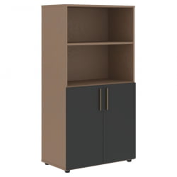 Шкаф с 1 комплектом глухих малых дверей ВЕЛИОН ВМCС 80.5 Яшма черный Кобра / VELION VMCS