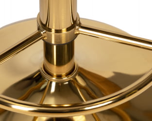 Табурет барный ДОБРИН БРУНО ГОЛД (пудрово-розовый велюр (МДЖ9-32)) / DOBRIN BRUNO GOLD (MJ9-32))