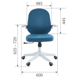 Детское компьютерное кресло CХАИРМАН CХ107 ткань голубой / CHAIRMAN CH107