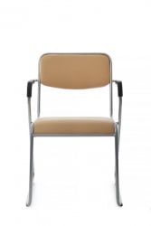 Кресло Никс Плус РCХ ОМКЛ-04 Бежевый/Металл окрашенный Хром / Nix Plus RCH OMKL-04