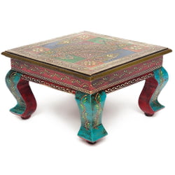 Столик Сеcрет Де Маисон ХАВЕЛЙ ( мод. БДЖ-001) дерево манго, 30кс30кс17 cм, этническая роспись / Secret De Maison HAVELY mod. BJ-001) 30x30x17 cm,