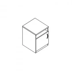 Тумба прикроватная Проспект Гм.ТП-3 бук светлый