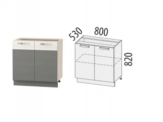 Напольный шкаф Графит 74.60 Сосна Астрид/Ваниль/Графит