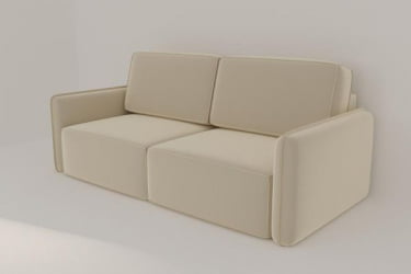 Диван прямой Сунне (Берхоусе) Цвет фасада: Левис 02 велюр; Тип: Прямой; Материал фасада: Металл/Велюр / (Berhouse)