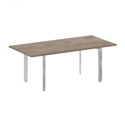 Стол переговорный на П-образном м/к ОНИКС ДИРЕCТ ЛУКС М-О.МП-ПРГ-19 Тиквуд темный / ONIX DIRECT LUX M-O.MP-PRG-19