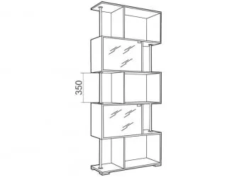 Стеллаж в гостиную Стйле-4 / Style-4