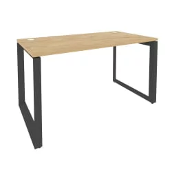 Стол рабочий на О-образном м/к ОНИКС О.МО-СП-3.7 Тиквуд Светлый/Антрацит / ONIX O.MO-SP-3.7