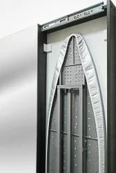 Узкий шкаф в прихожую Ирон Слим (левый, купе) Венге / Iron Slim