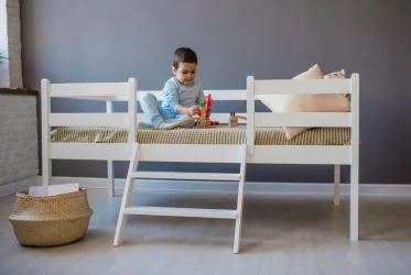 Кровать детская РооРоом ВК-9 Белая / RooRoom VK-9