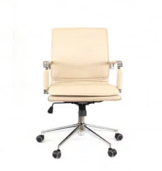 Кресло для персонала Нерей ЛБ Т Экокожа Бежевый / Nerey LB T