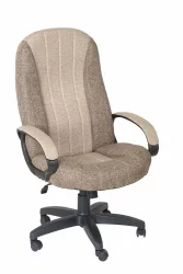 Кресло офисное Гармония ХОМЕ ткань КФ-31/32 Серо-коричневая / HOME