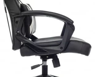 Геймерское кресло Бюрократ ЗОМБИЕ ДРИВЕР Черный-белый / ZOMBIE DRIVER