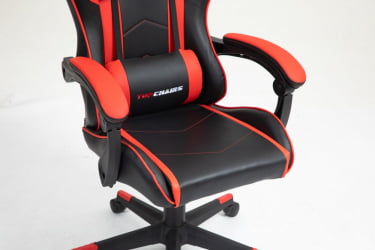 Кресло спортивное ТопЧаирс Шадов черно-красный / TopChairs Shadow