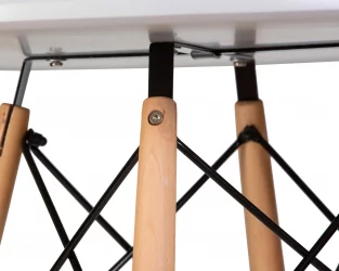 Маленький обеденный стол ДОБРИН CХЕЛСЕА 80 Светло-серый ГР-01 / DOBRIN CHELSEA GR-01