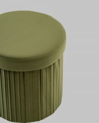 Пуф складной с ящиком Сторе Роунд травяной / Store Round
