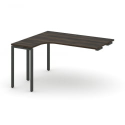 Стол-приставка к опорной тумбе/шкафу (левый) CОНCЕПТ CН.ОСАПР-005(Л) Дуб Мали Антрацит / CONCEPT CN.OSAPR-005(L)