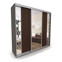 Шкаф-купе 3-х дверный Акцент-Вера КР 1800х600  Венге